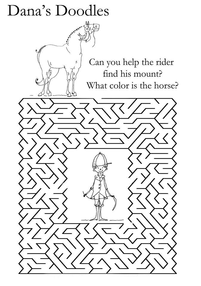 printable horse games