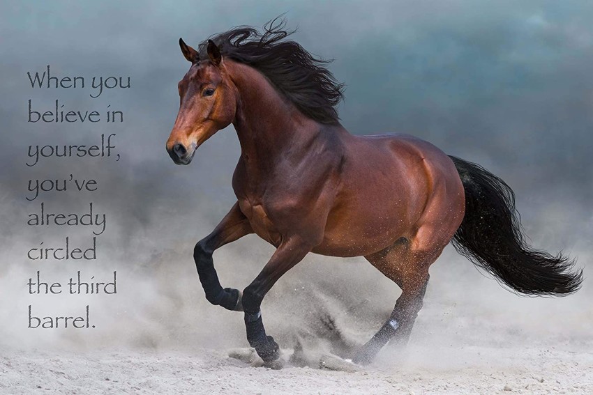quotes #horse #horselover Wood Print by Lisa Yow - Instaprints