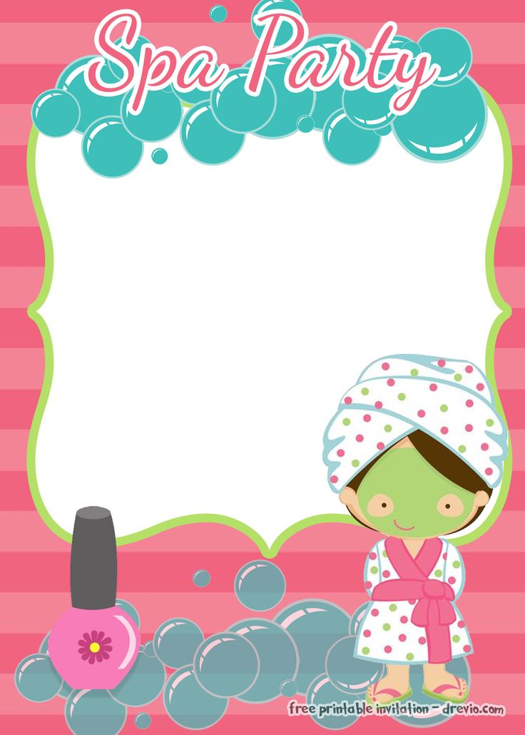 18+ FREE Printable Spa Party Invitation Templates - UPDATE!