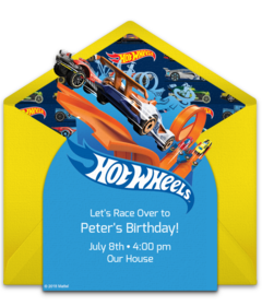 Free Hot Wheels Invitations, Hot Wheels Birthday Invitations ...