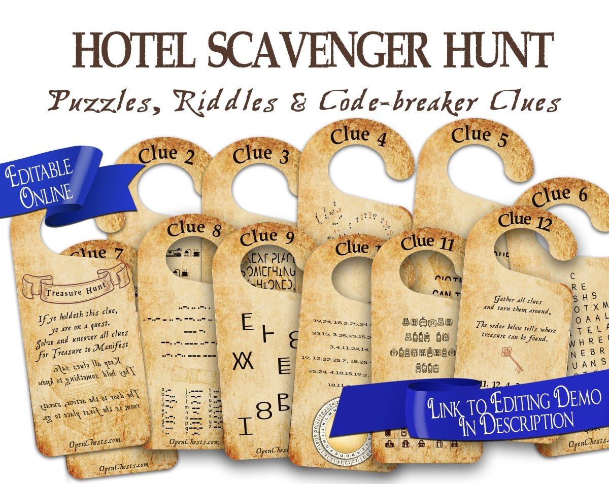 printable hotel scavenger hunt