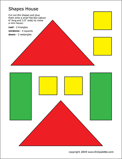 Shapes House Template | Free Printable Templates &  Coloring Pages ...