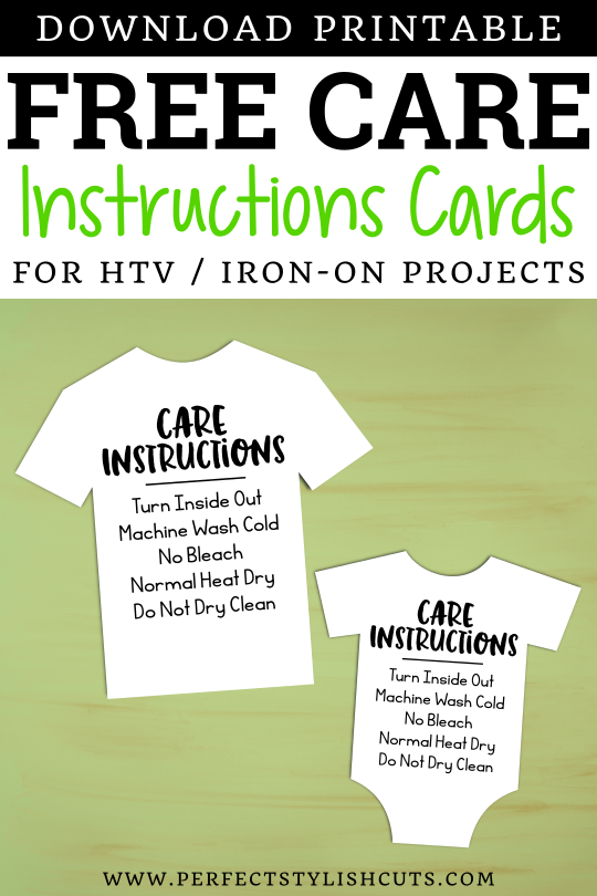 Free printable htv care instructions Download Free printable htv care
