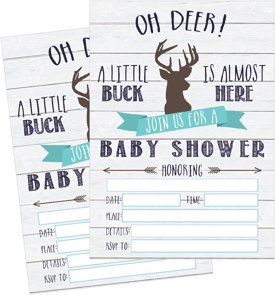 printable hunting invitations