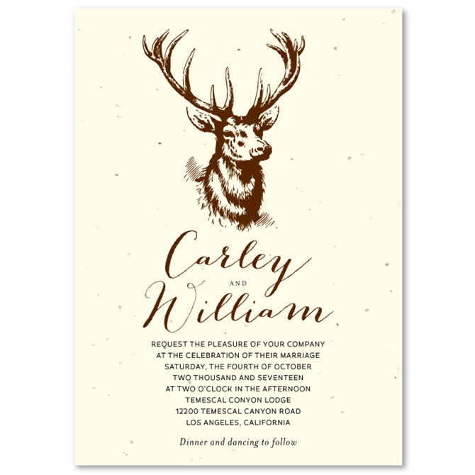 printable hunting invitations
