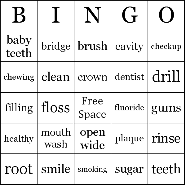 Dental Health Bingo Cards - Worksheets Library dental-health-bingo-cards-worksheets-library