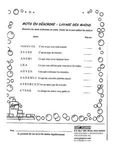 Hygiene Worksheet for 6th - 7th Grade | Lesson Planet