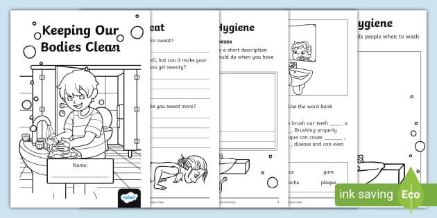 Keeping My Body Clean Booklet (teacher made) - Twinkl