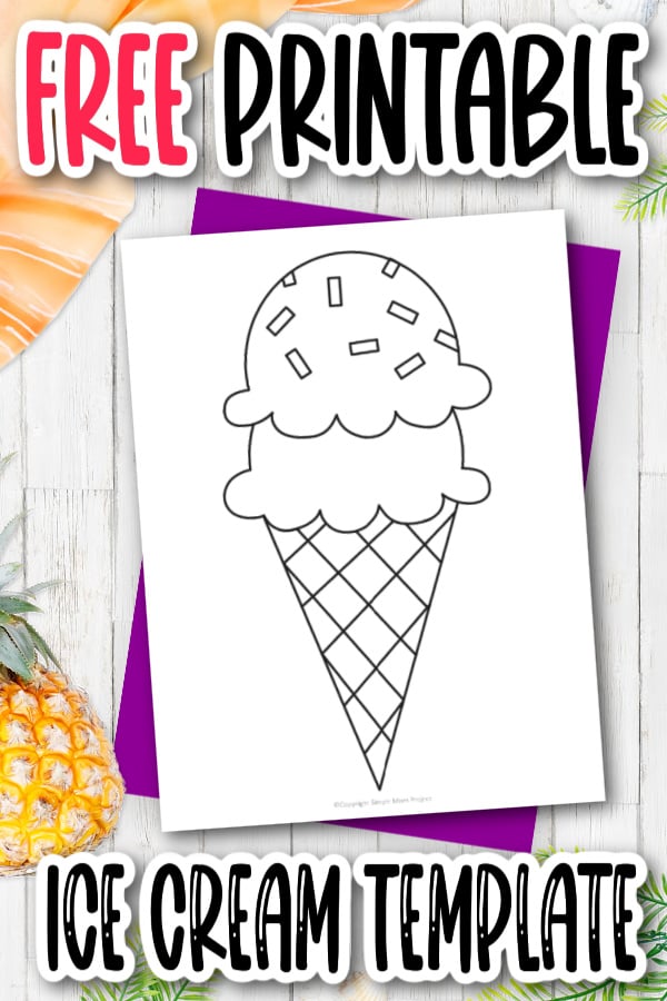 printable ice cream cone images