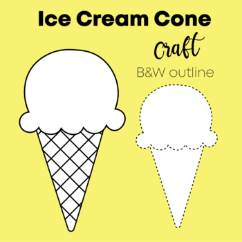 Ice cream cone printable | TPT
