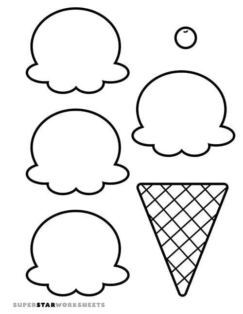 Ice Cream Cone Print Outs Ice Cream Cone Print Outs
