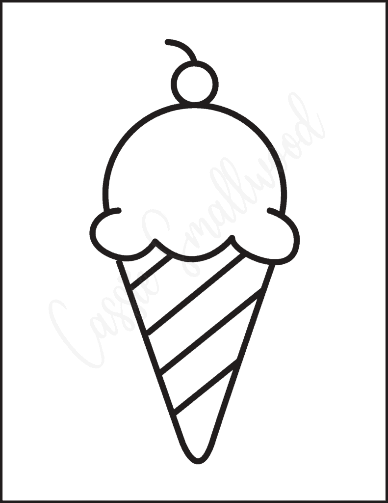 10 Cute Printable Ice Cream Templates - Cassie Smallwood