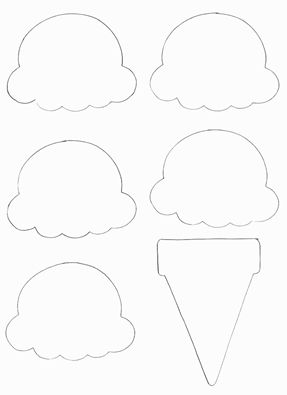 printable ice cream cone template
