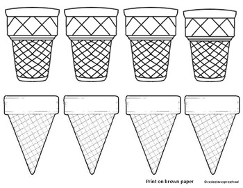 Ice Cream Cone Printable Ice Cream Cone Printable