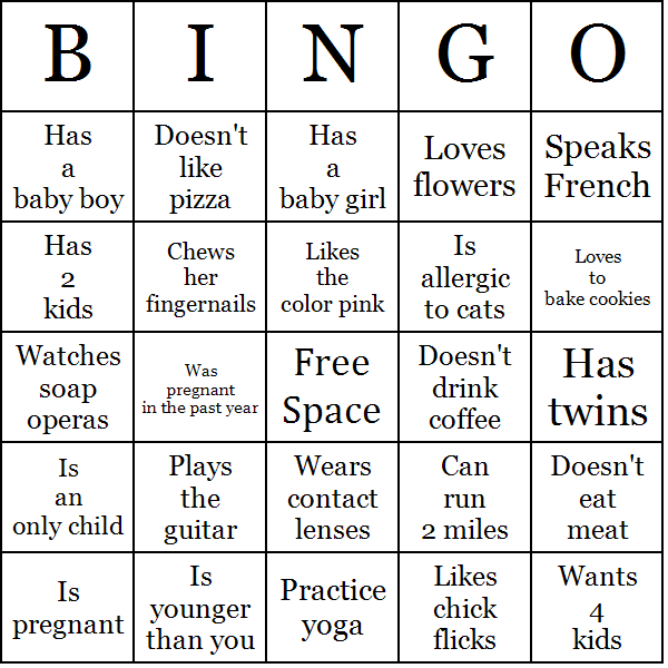 printable icebreaker bingo cards