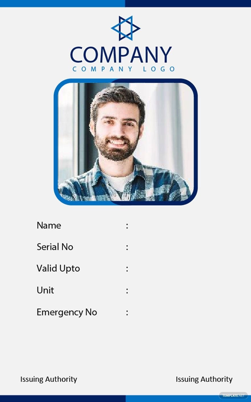 Office Blank ID Card Template in Pages, Word, Publisher - Download ...