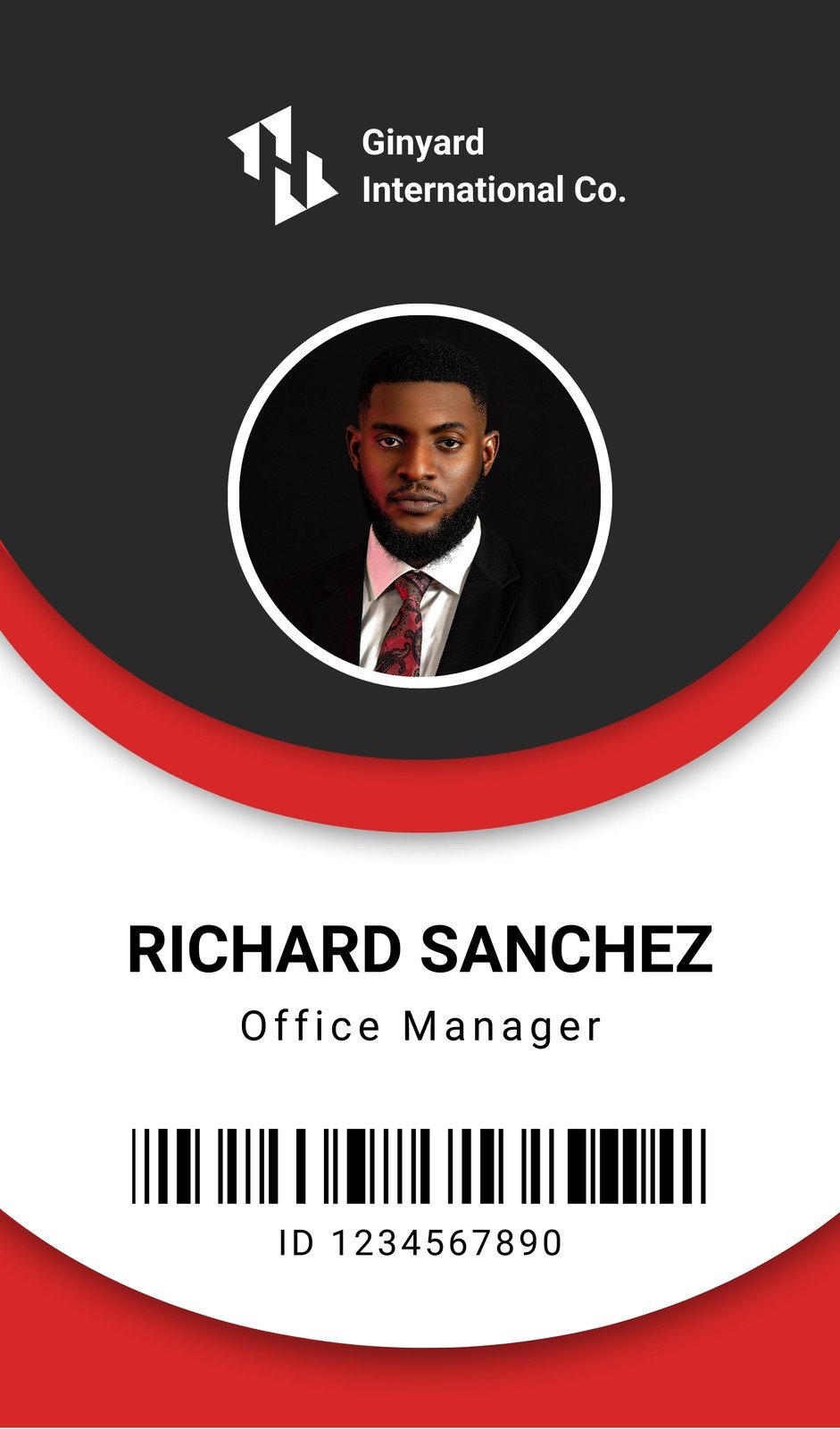 Free customizable professional ID card templates Canva Worksheets