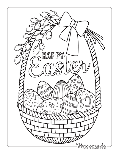 Free Easter Coloring Pages for Kids &  Adults