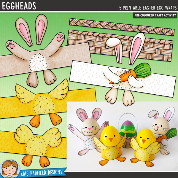 Eggheads printable Easter craft