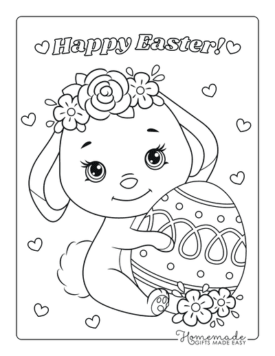 Free Easter Coloring Pages for Kids &  Adults