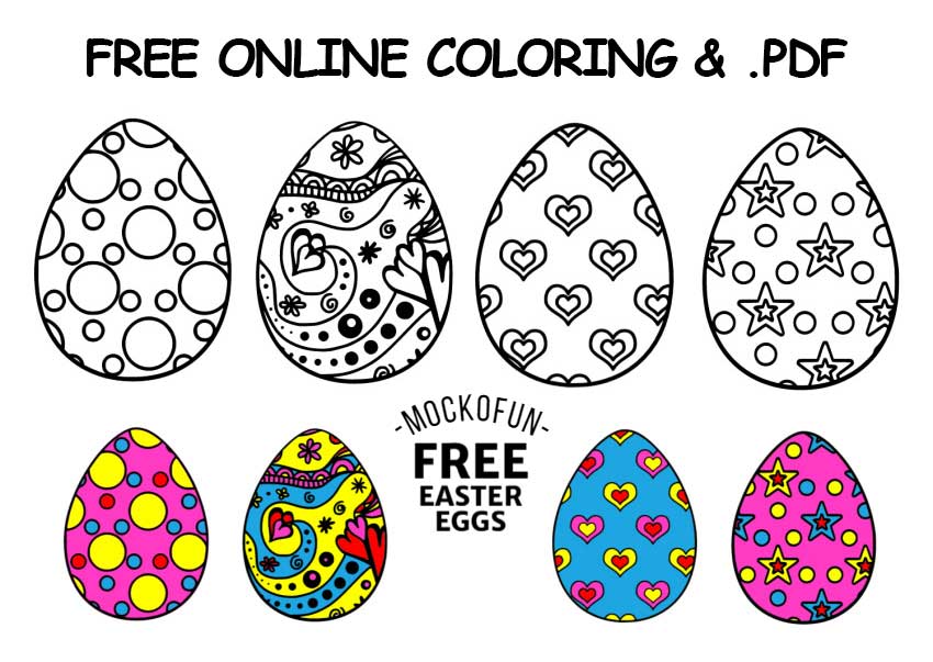 ??FREE Printable Easter Eggs ?? - MockoFUN
