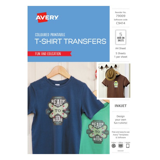 Dark Coloured T-Shirt Transfer | 79009 | Avery