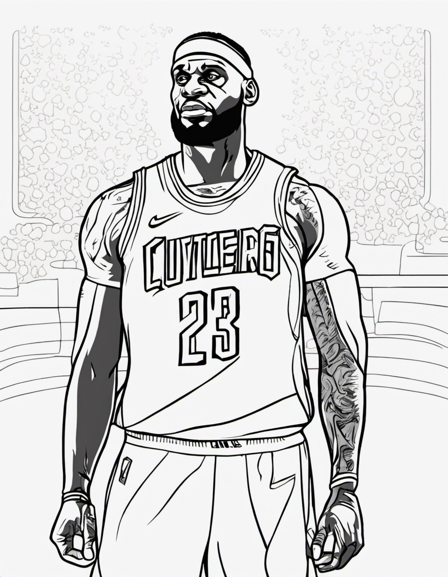 Printable Lebron James Coloring Pages 2025 Printable Lebron James Coloring Pages 2025