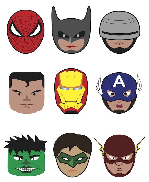 printable images of superheroes
