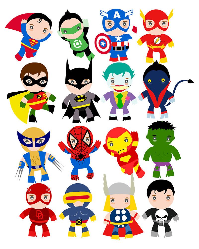 printable images of superheroes