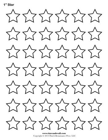 Printable Star Templates | Free Blank Star Shape PDFs