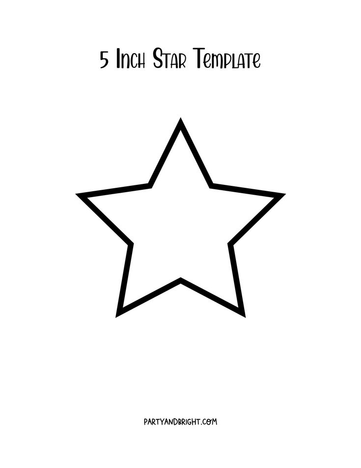 Free Star Shape Templates to Print