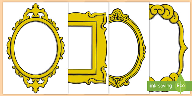Childrens Art Picture Frames - Display Posters Cut-Outs