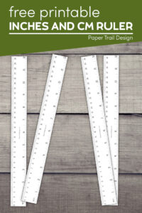 printable inch and centimeter rulers