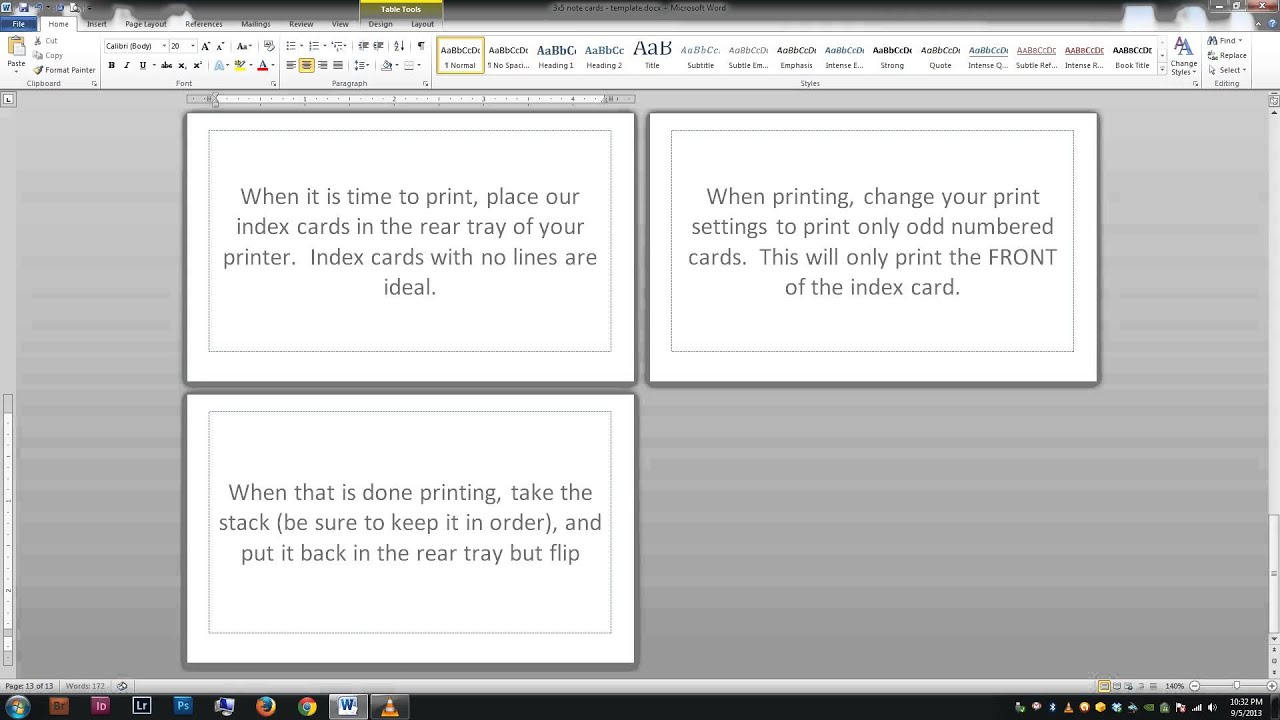 Printable Index Card  
