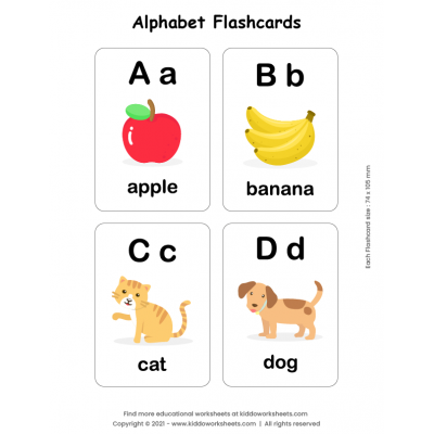 Free Printable Flash Cards - kiddoworksheets