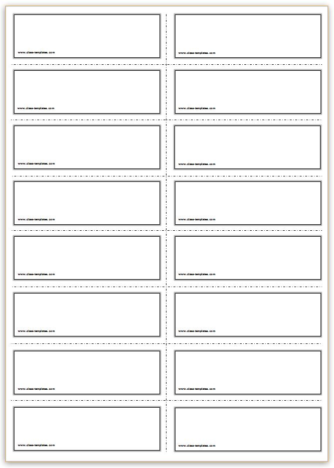 printable index cards template