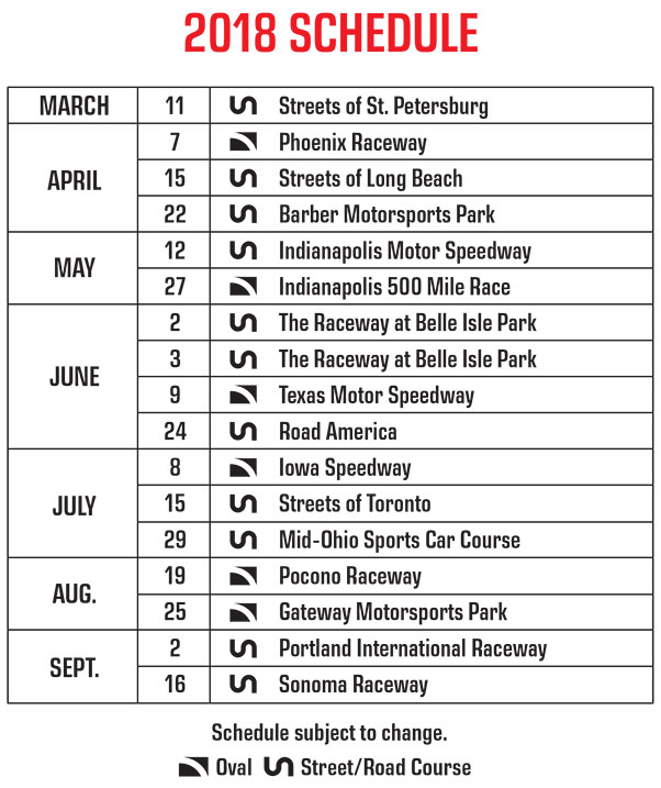 printable indycar schedule 2018