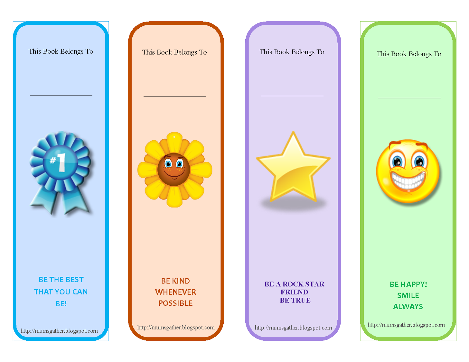 printable inspirational bookmarks for students