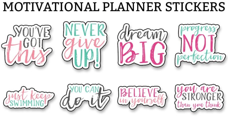printable inspirational stickers