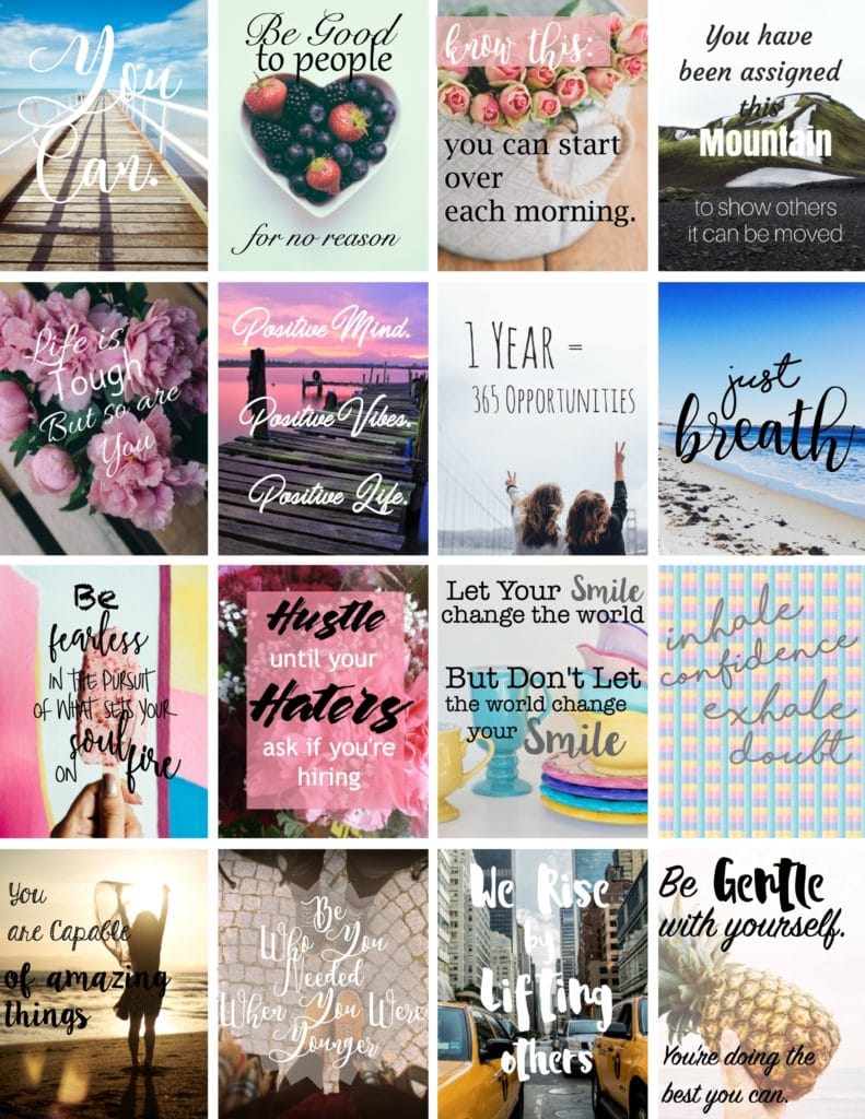 printable inspirational stickers