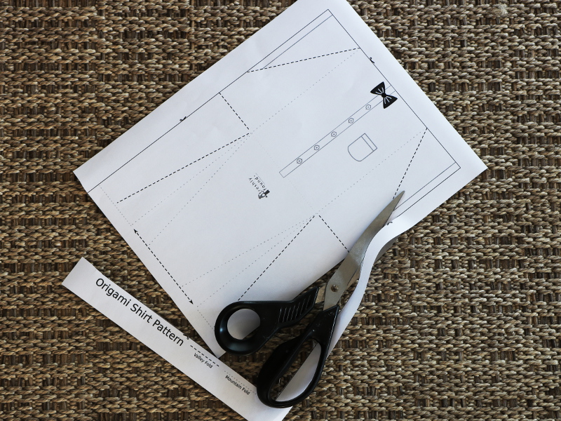 printable instructions for origami shirt