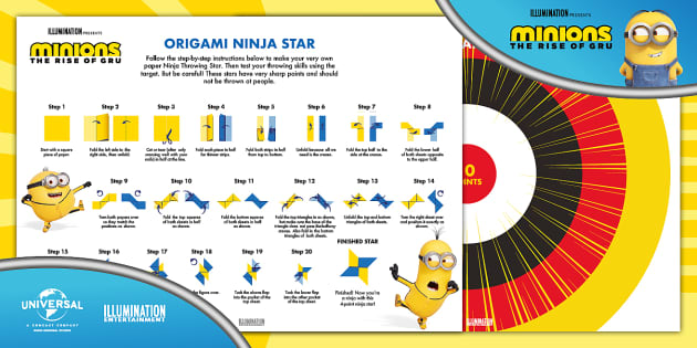 printable instructions make origami ninja star