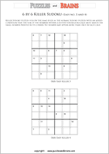 Free and printable Math Killer Sudoku, puzzles for young and old ...