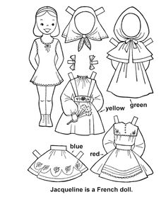 150 Paper Dolls: International, Color &  Cut ideas | paper dolls ...