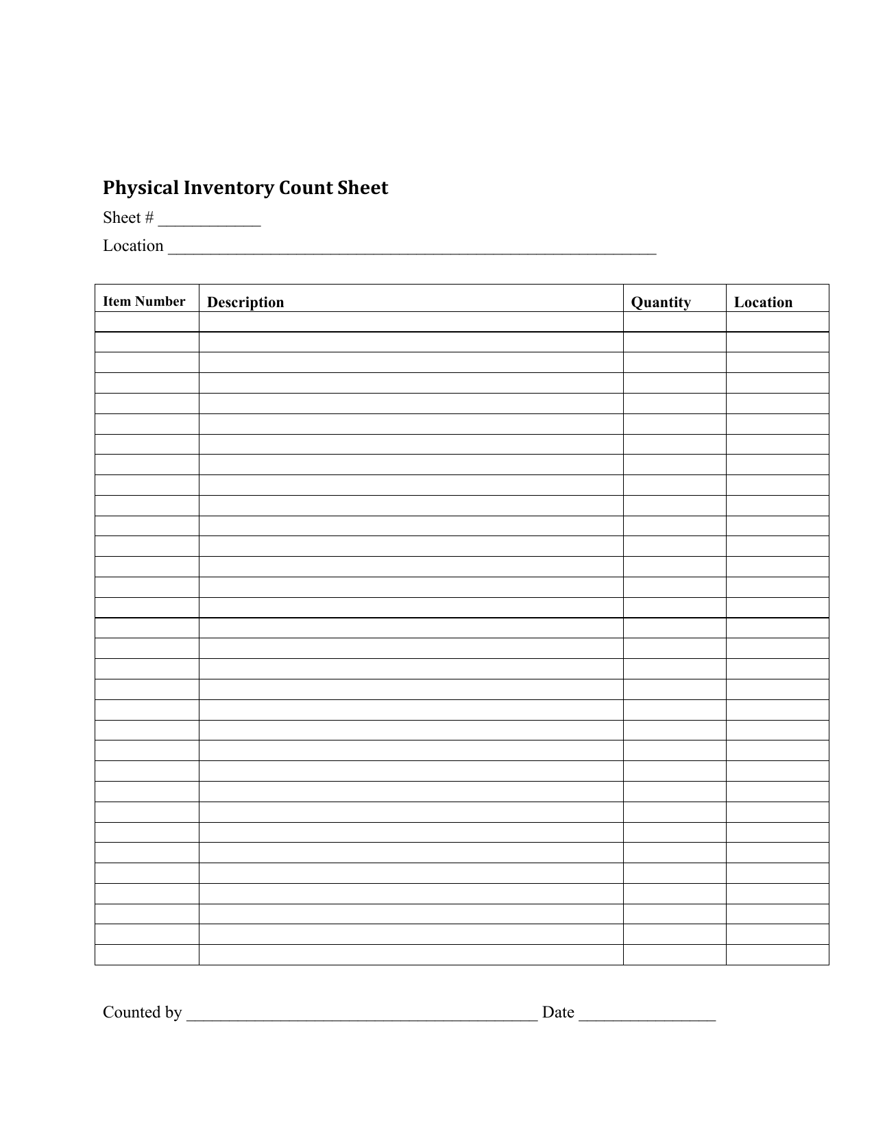 Download Inventory Checklist Template | Excel | PDF | RTF | Word ...