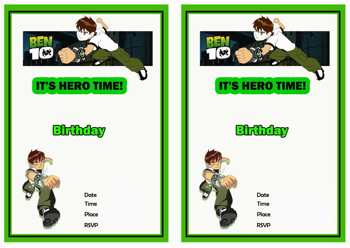 TV Cartoons Invitations