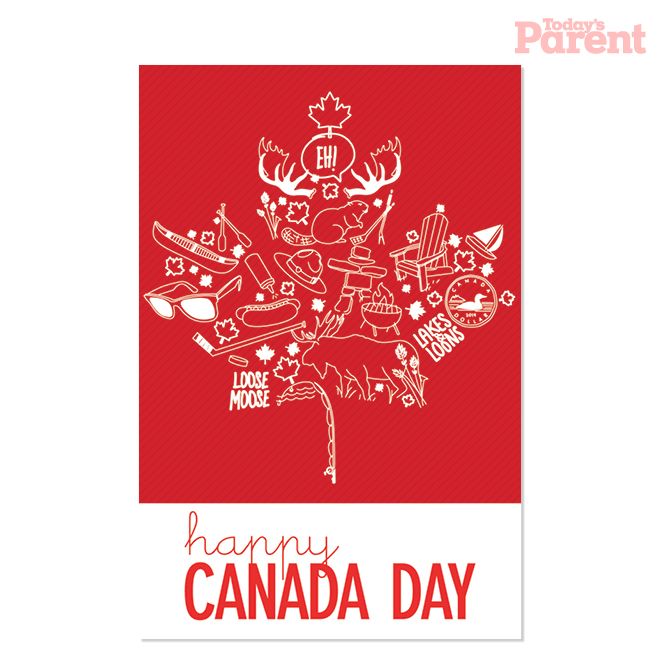 Canada Day BBQ invitation printable - Todays Parent