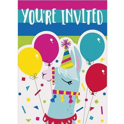 Llama Birthday Invitations - Party Things Canada