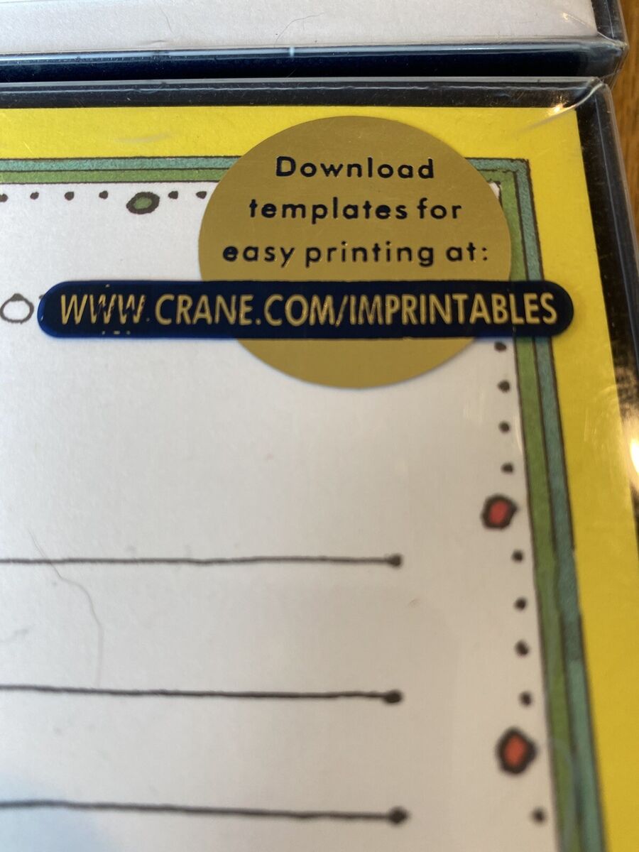 2 Boxes of Ten (10) CRANE IMPRINTABLES Printable Birthday Party Invitations  NIB