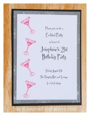 printable invitations for 21st birthday